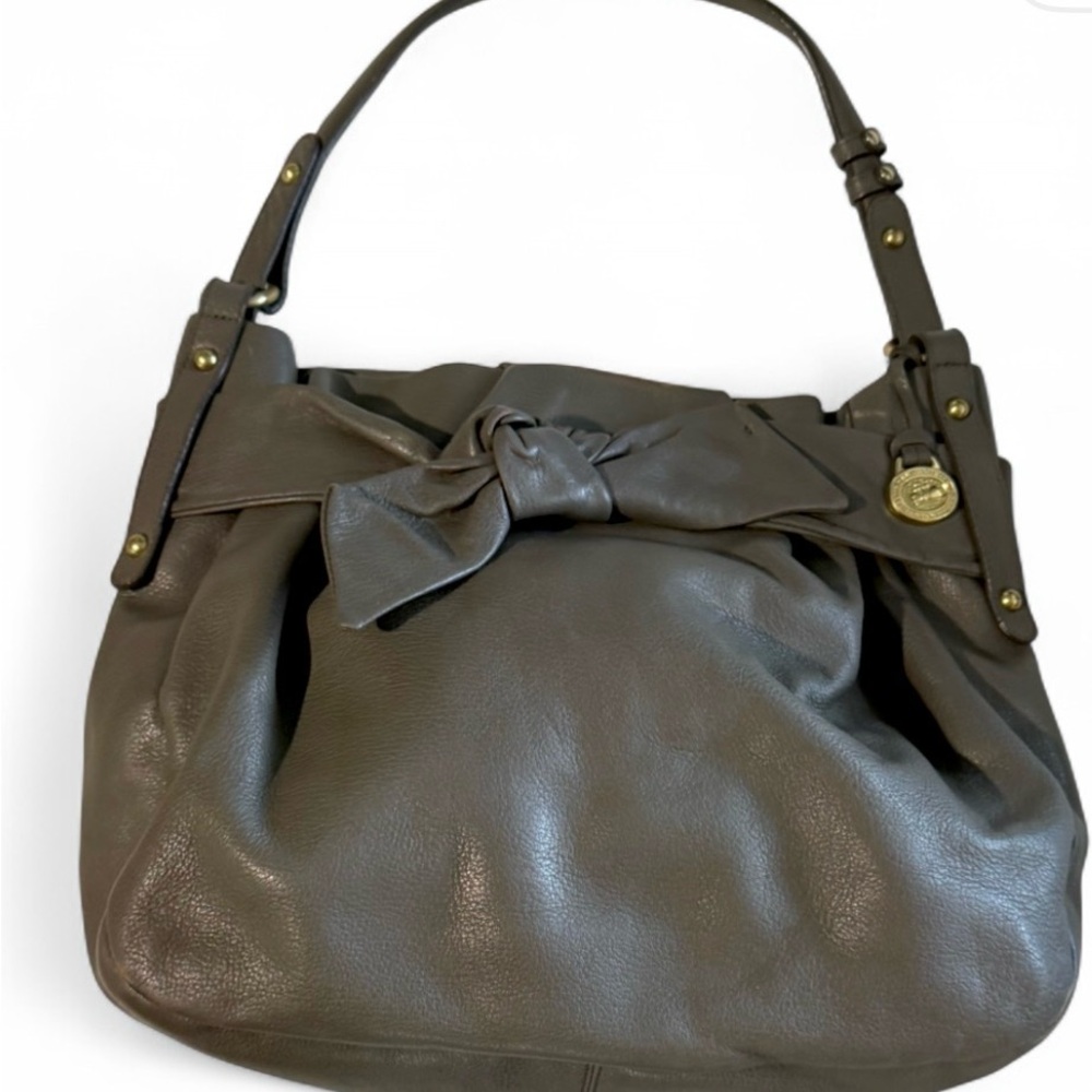 Vintage rare  Gray Leather BRAHMIN Women's Bag